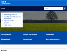 Tablet Screenshot of emissieautoriteit.nl